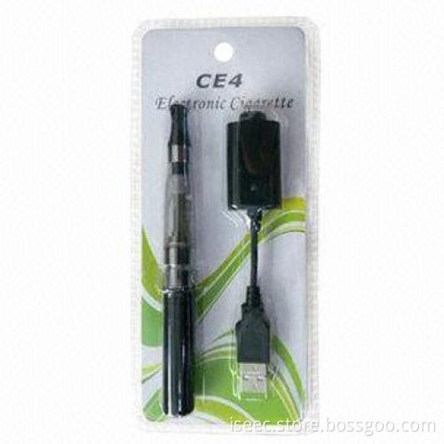 Electronic Cigarette, CE4 Atomizer with 1,100mAh Battery, Blister Packing, Small Kit with USB Charge